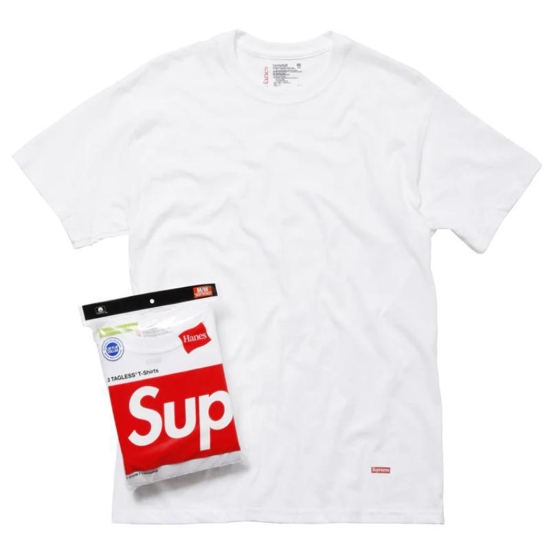 Supreme Tee Wht 3pk