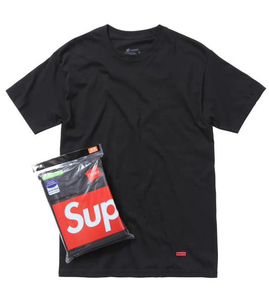 Supreme Tee Blk 3pk