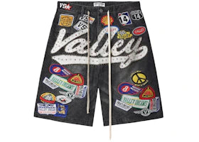 Vale Forever Black 1980's Jorts Black/Wash