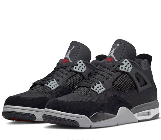 Jordan 4 " Black Canvas "